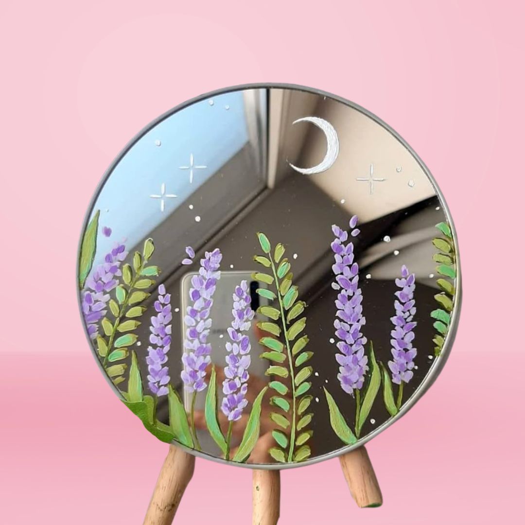 Painting on mirror