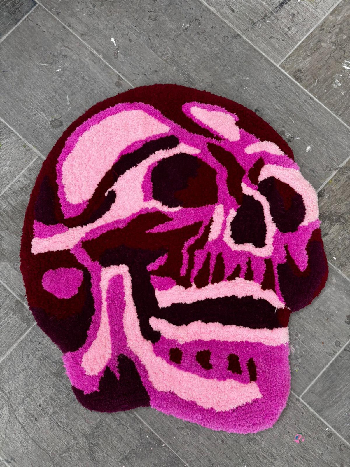 Pink skull carpet