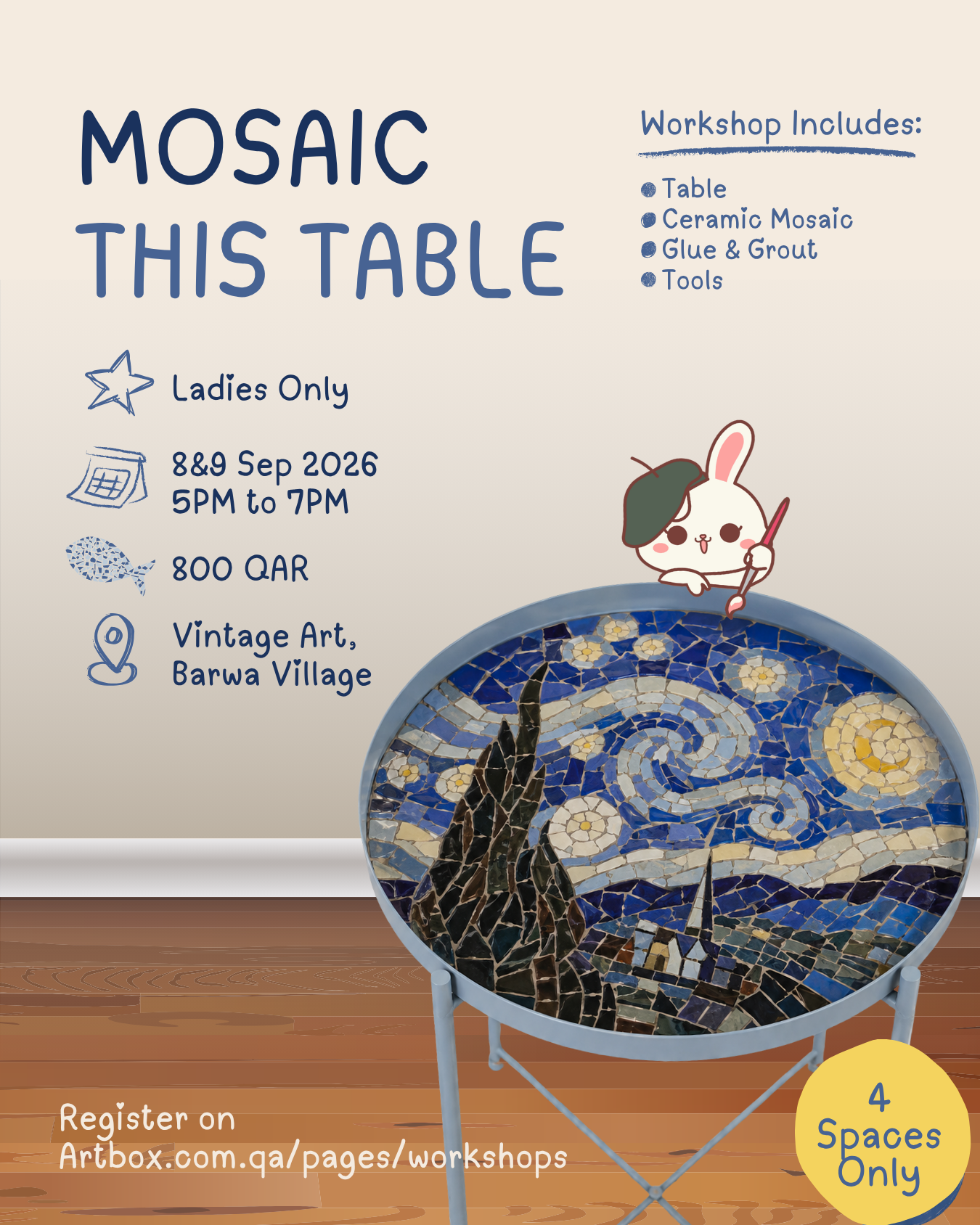 Mosaic This Table: Workshop 8&9 Sep 2026