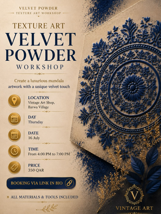 Velvet powder - Texture art workshop
